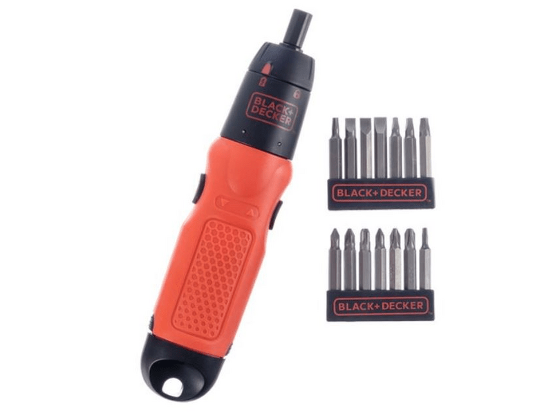 BLACK + DECKER A7073-XJ Kézi Csavarozó, 19 Részes csavarhegy készlettel