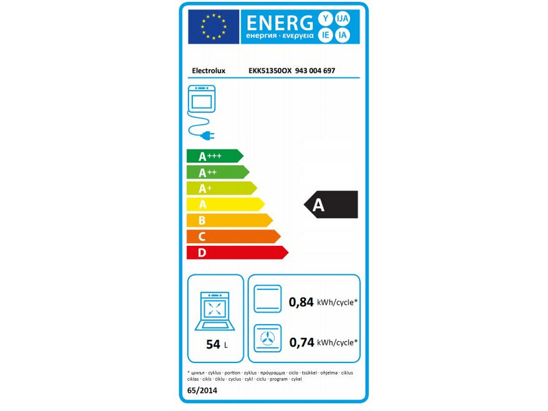 ELECTROLUX EKK51350OX Kombinált tűzhely