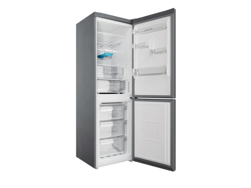 Indesit INFC8 TO32X Alulfagyasztós kombinált hűtőszekrény, inox