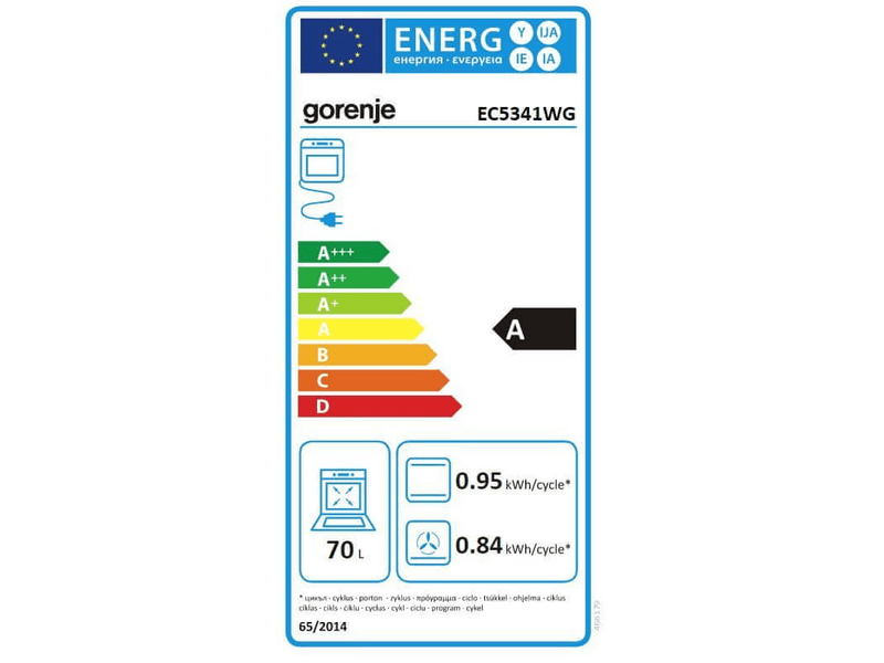GORENJE EC5341WG Villanytűzhely