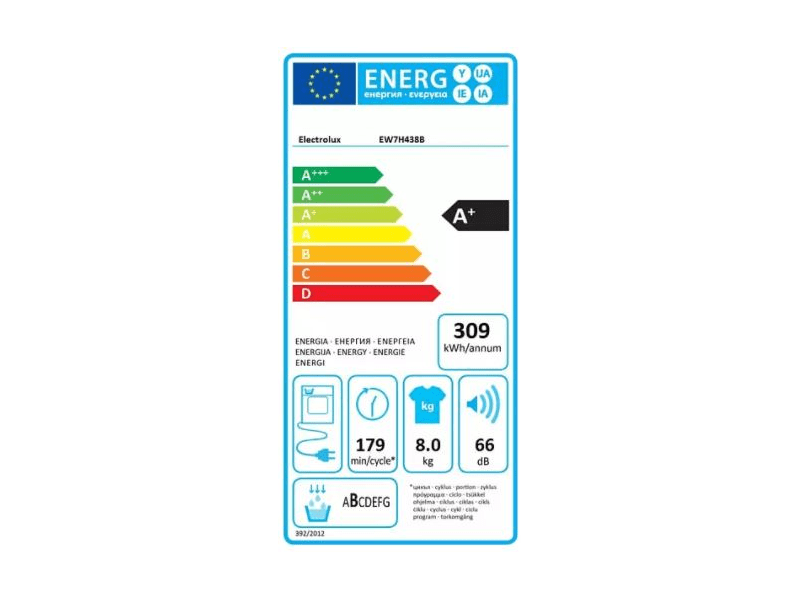 Electrolux EW7H438B PerfectCare hőszivattyús szárítógép, 8 kg