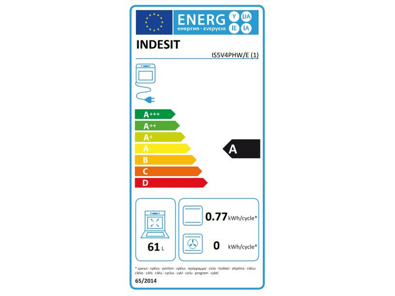 INDESIT IS5V4PHW/E Villanytűzhely
