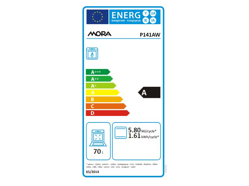MORA P141AW Gáztűzhely