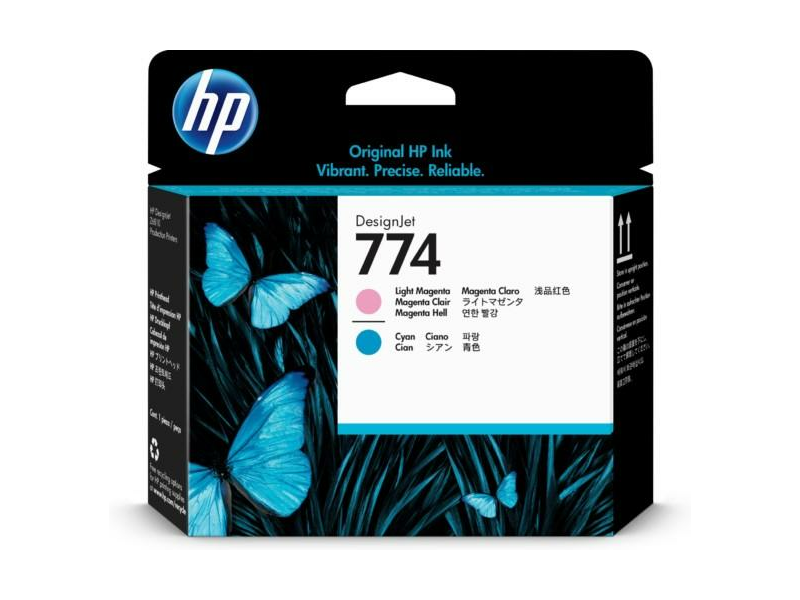 Hp P2V98A nyomtatópatron fej, világos magenta/ világos ciánkék