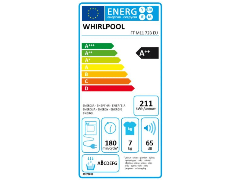 WHIRLPOOL FT M11 72B EU Hőszivattyús szárítógép
