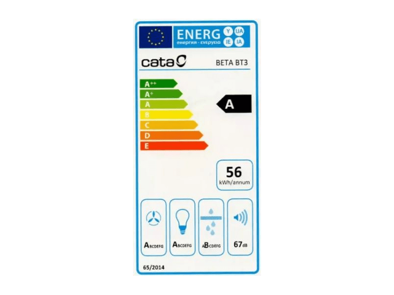 Cata BETA 600/D LED Fali páraelszívó
