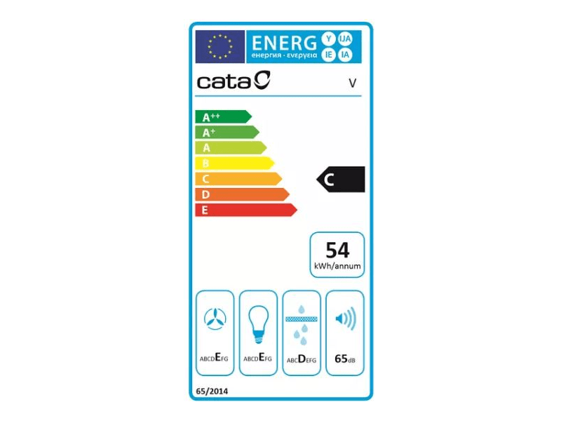 CATA V-600 X/L Kürtős páraelszívó, Inox