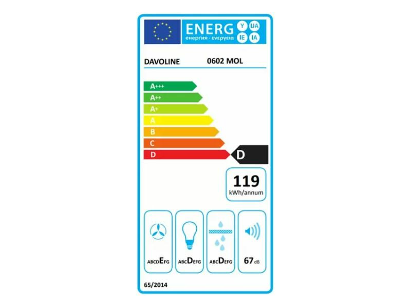 Davoline Olympia 260 LUX WH Hagyományos páraelszívó