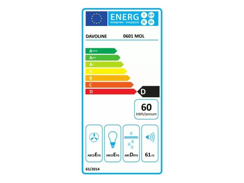 Davoline Olympia150 ST WH Hagyományos páraelszívó