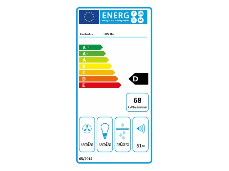 Electrolux LFP216S Teleszkópos páraelszívó, 60 cm