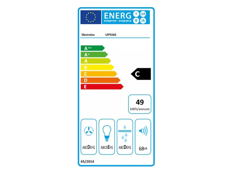Electrolux LFP316S Teleszkópos páraelszívó, 60 cm