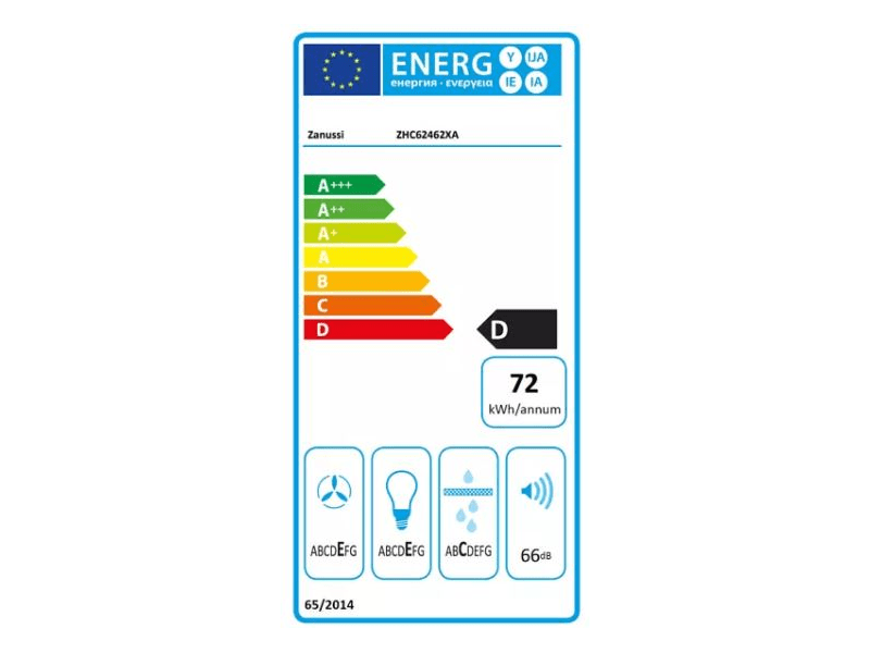 Zanussi ZHC62462XA Kürtős beépíthető páraelszívó
