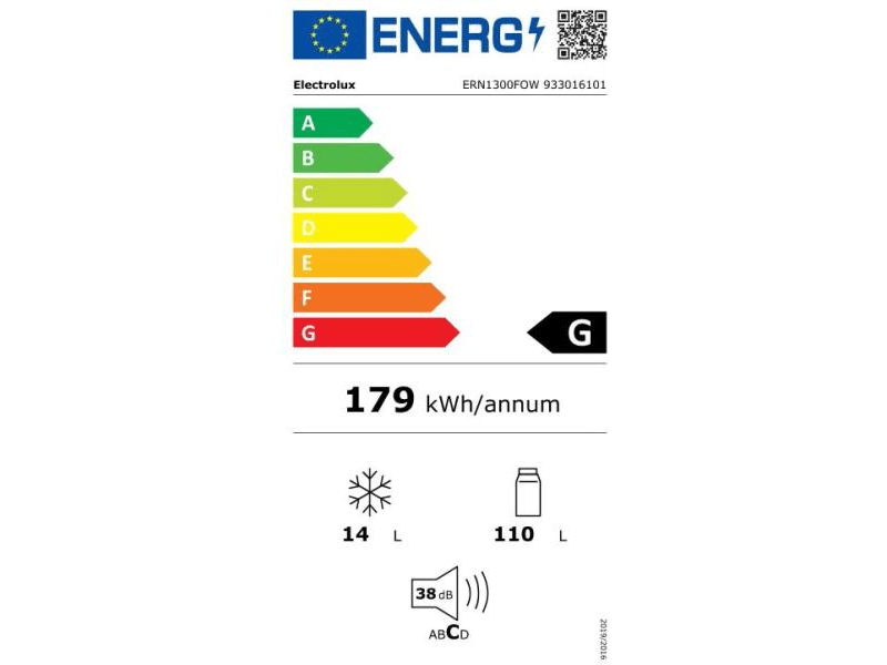 Electrolux ERN1300FOW Beépíthető hűtőszekrény, 88 cm
