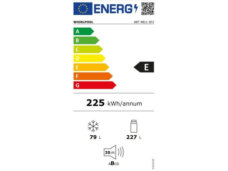 Whirlpool ART 9811 SF2 Kombinirani ugradbeni hladnjak za zamrzavanje