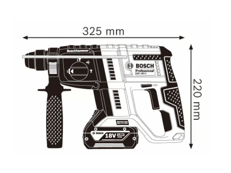 Bosch GBH 180-LI akumulatorska udarna bušilica (0611911121)