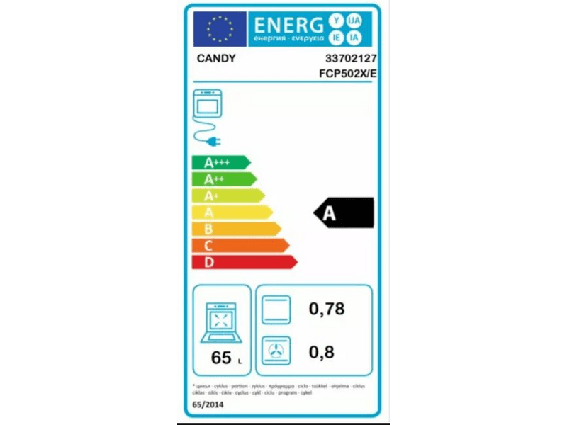 Candy FCP 502 X/E Beépíthető sütő