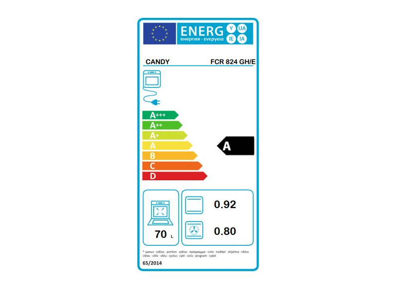 Candy FCR 824 GH Beépíthető sütő