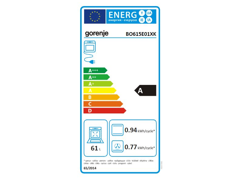 GORENJE BO615E01XK Beépíthető sütő