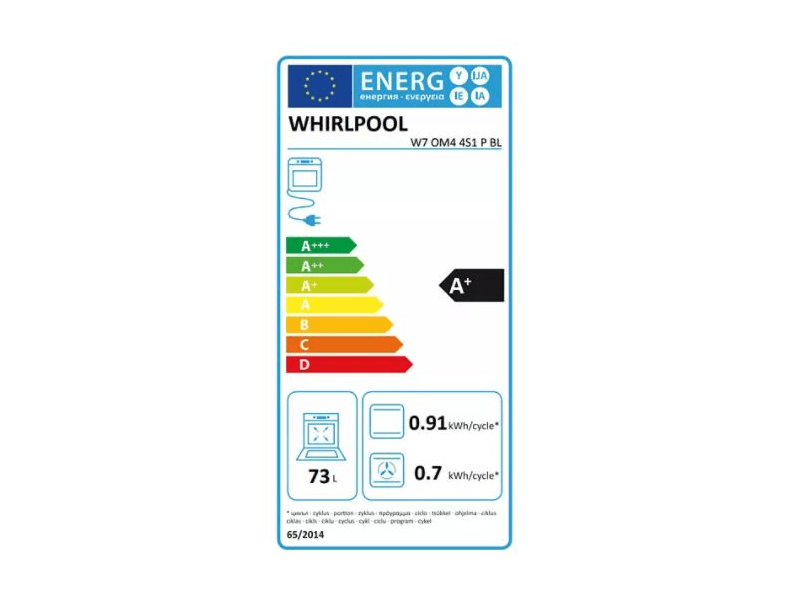 Whirlpool W7 OM4 4S1 P Beépíthető sütő
