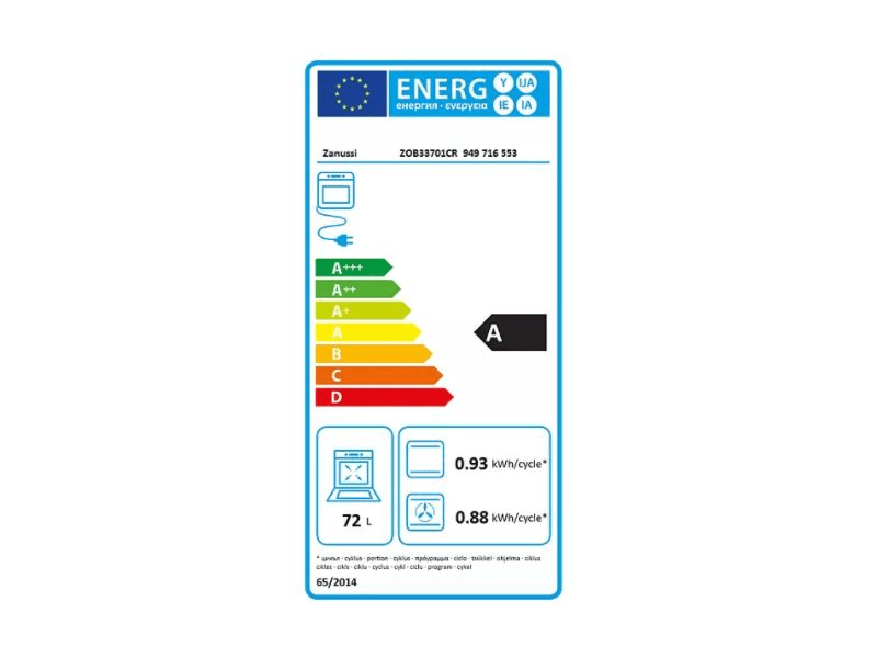 ZANUSSI ZOB33701CR Beépíthető sütő