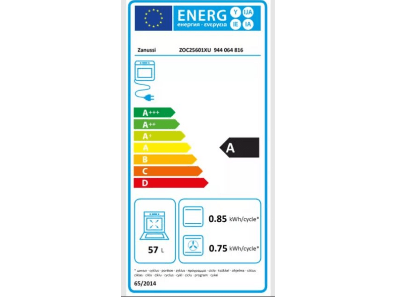 Zanussi ZOC25601XU Beépíthető sütő, katalitikus tisztítás