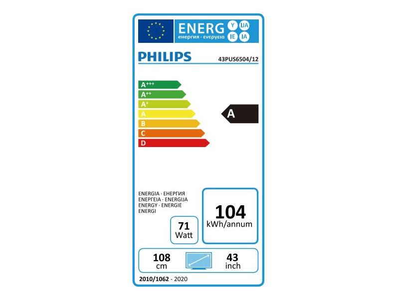 PHILIPS 43PUS6504/12 4K Ultra HD Smart LED Tv