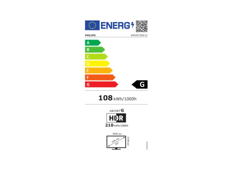 Philips 65PUS7354/12 4K Ultra HD LED Smart Tv