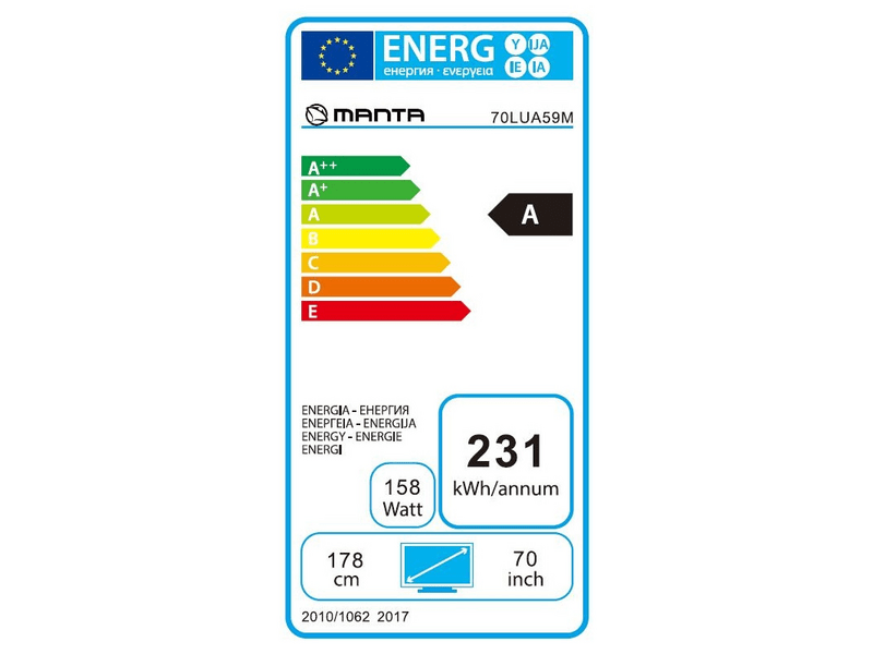 MANTA 70LUA59M Smart Android UHD 4K TV
