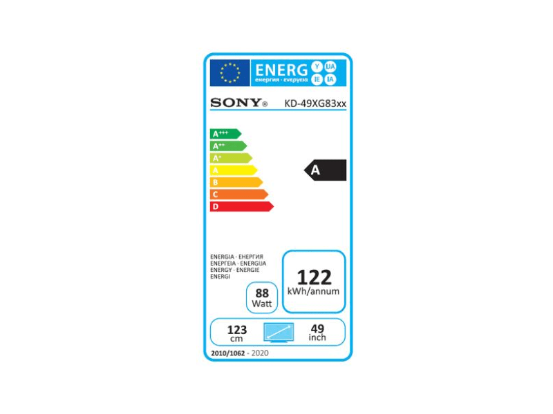 SONY KD49XG8396BAEP 4K ultra HD Smart LED Tv