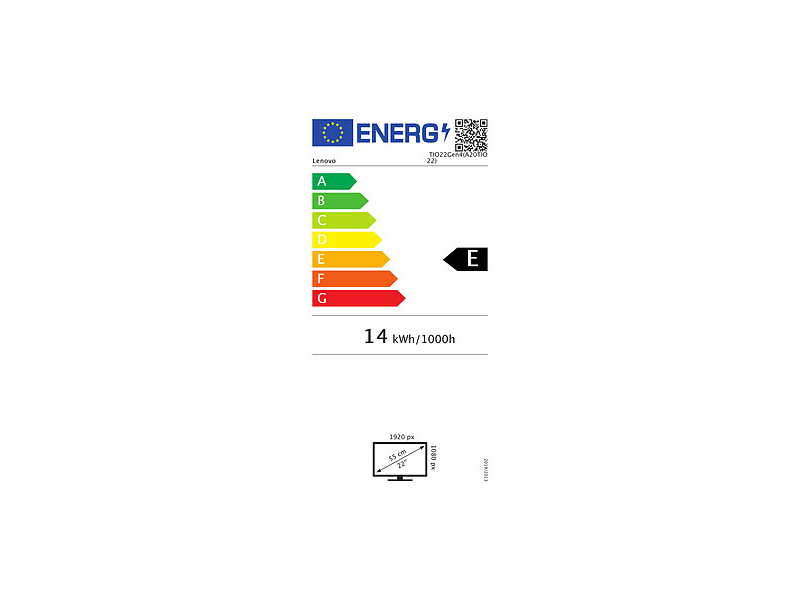 Lenovo ThinkCentre Tiny-in-One 10R1PAT1EU Monitor
