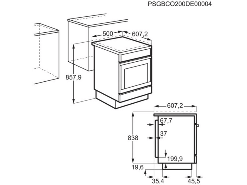 Electrolux LKI564201X Elektromos tűzhely