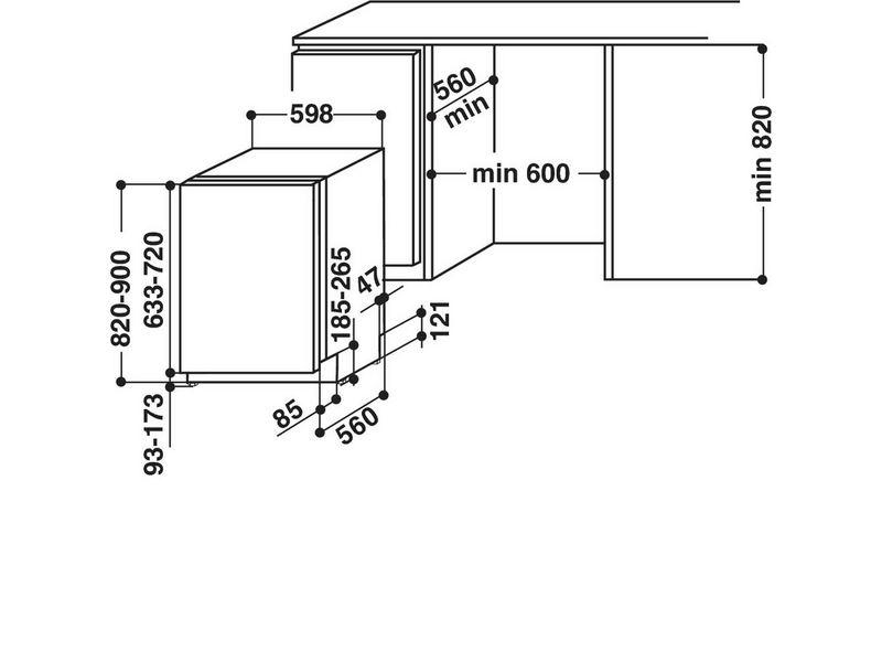 Whirlpool WCIO 3T341PE Beépíthető mosogatógép