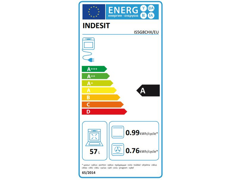 INDESIT IS5G8CHX/E Kombinált tűzhely
