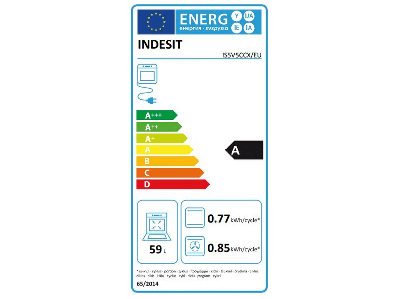 INDESIT IS5V5CCX/EU Villanytűzhely