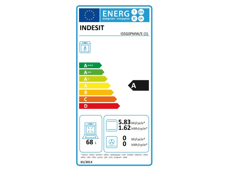 Indesit IS5G0PMW/E Gáztűzhely