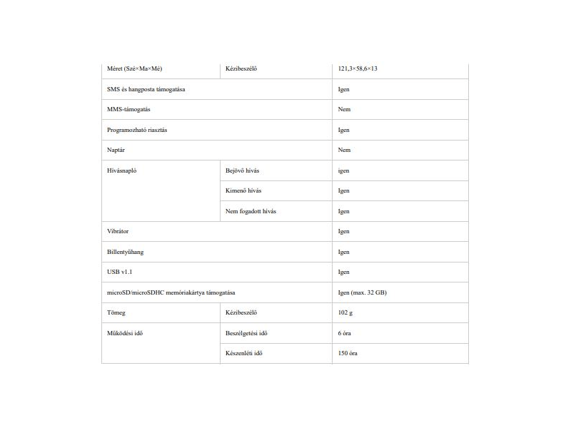 Panasonic TU150 Kártyafüggetlen Mobiltelefon, Piros