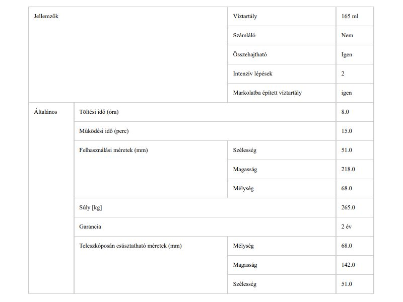 Panasonic EW-DJ40-W503 Szájzuhany