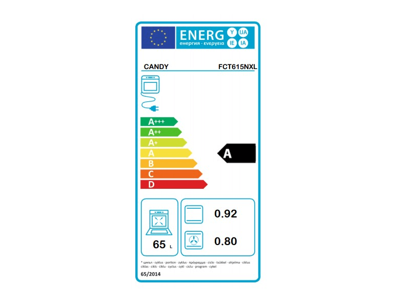 Candy FCT615NXL Beépíthető sütő