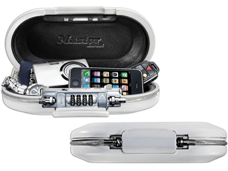 Master Lock 5900EURDWHT Kis méretű pénzkazetta – kombinációs zárral, fehér