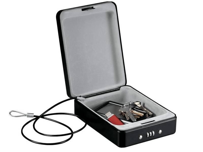 Master Lock P005CEURBLKHRO Mini hordozható számzáras láda