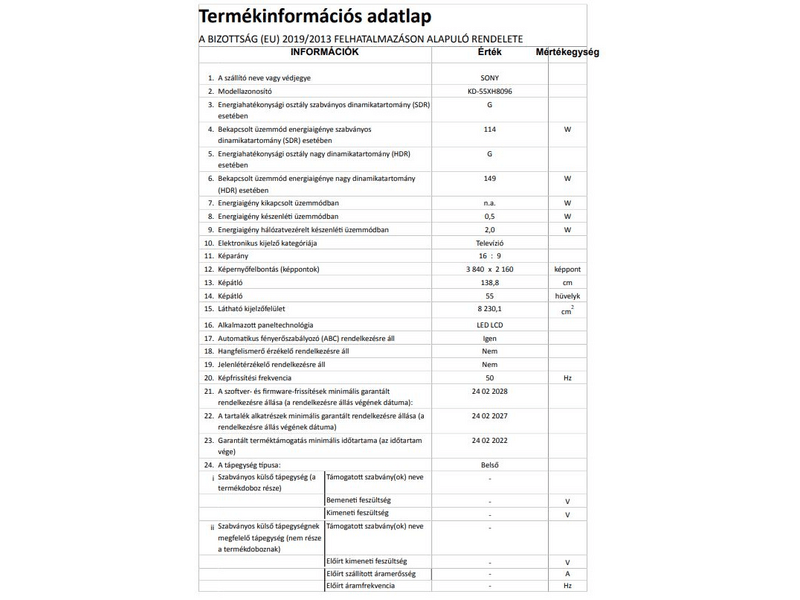 Sony KD-55XH8096BAEP 4K Ultra HD LED Smart Tv