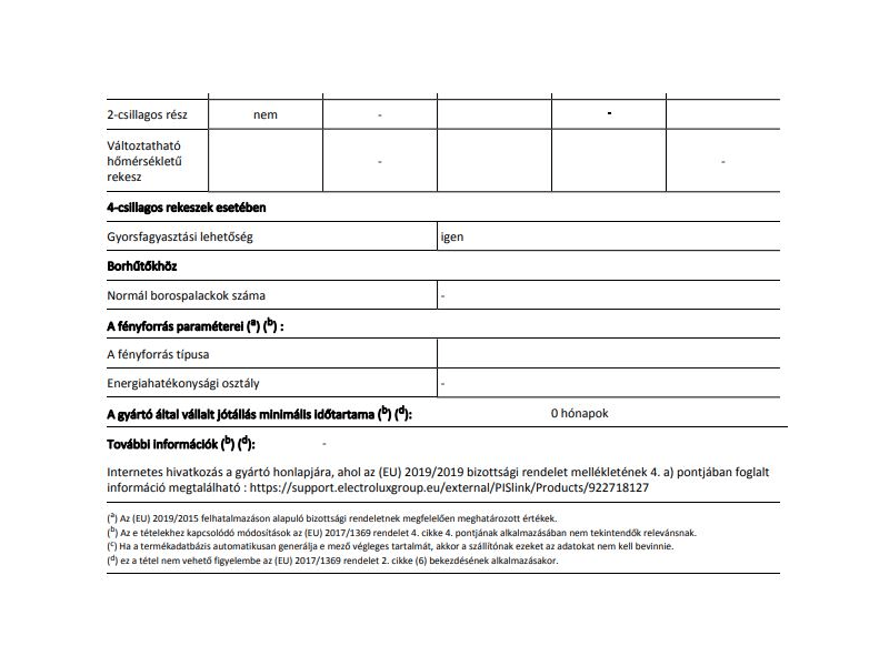 Electrolux LCB3LE31W0 Fagyasztóláda, LowFrost, 3 kosár, 308 l
