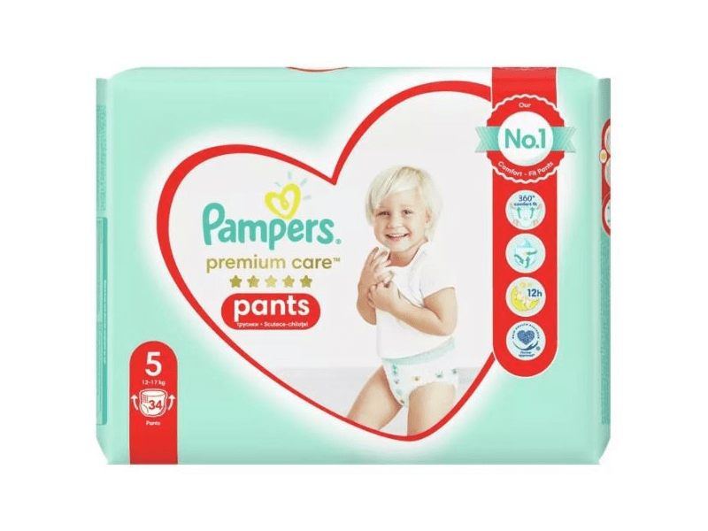 Pampers Premium Pants Pelene 34 kom, vel.5