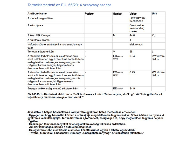Electrolux LKR564200X PlusSteam Kerámia lapos tűzhely gőzfunkcióval