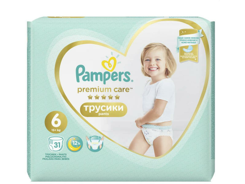 Pampers Premium Care Narágpelenka 36 db, 6 - os méret