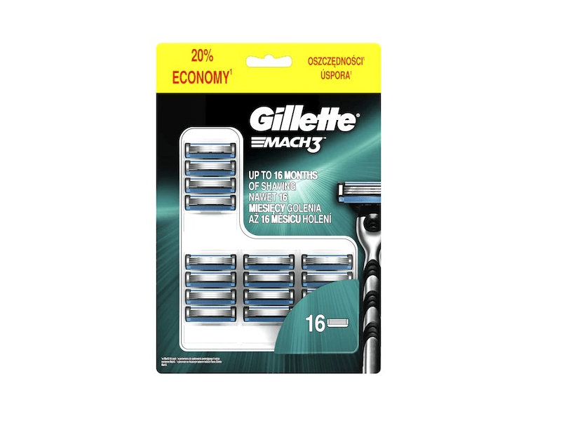 Gillette Mach3 Borotvafej Férfi Borotvához, 16 db