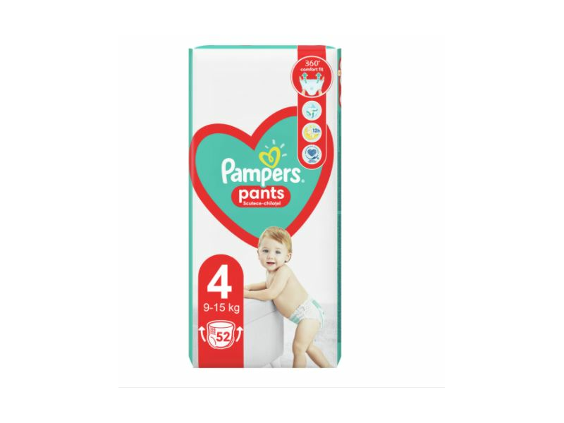 Pampers Active Baby Jumbo Pack pelenka, 4-es méret, 52 db