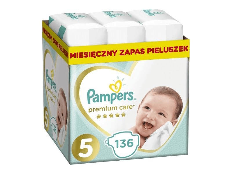 Pampers Premium Pelenka 136 db, 5 - ös méret