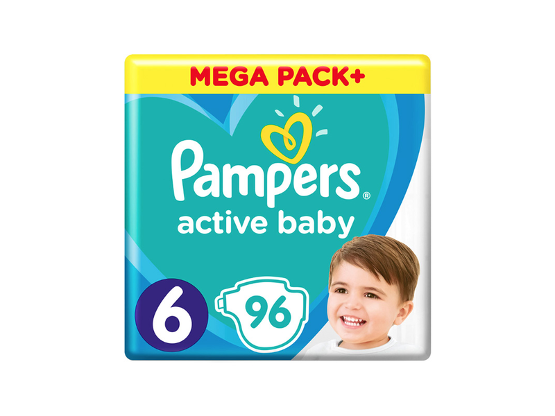 Pampers Active Baby Megapack pelenka, 6-os méret, 96 db