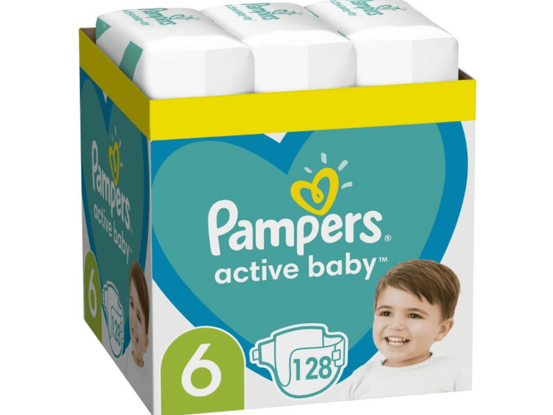 Pampers Active Baby havi pelenkacsomag 6-os, 128 db